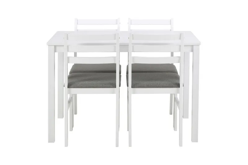 Lumino Matgrupp 110 cm + 4 st Matstolar - Vit - Möbler - Bord & matgrupper - Matgrupper