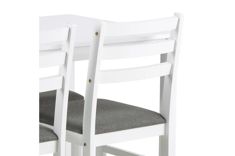 Lumino Matgrupp 110 cm + 4 st Matstolar - Vit - Möbler - Bord & matgrupper - Matgrupper