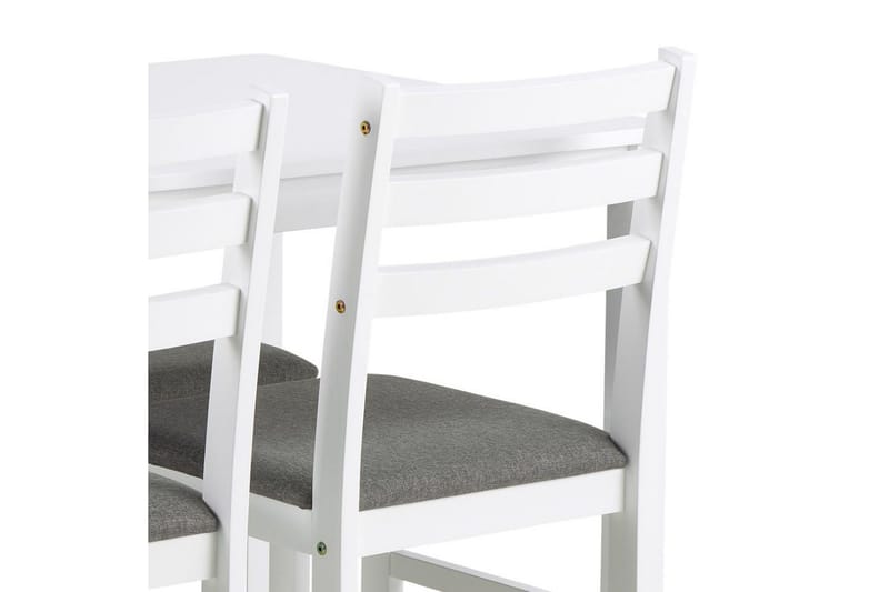 Lumino Matgrupp 110 cm + 4 st Matstolar - Vit - Möbler - Bord & matgrupper - Matgrupper