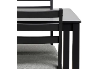 Lumino Matgrupp 110 cm + 4 st Matstolar - Svart - Möbler - Bord & matgrupper - Matgrupper