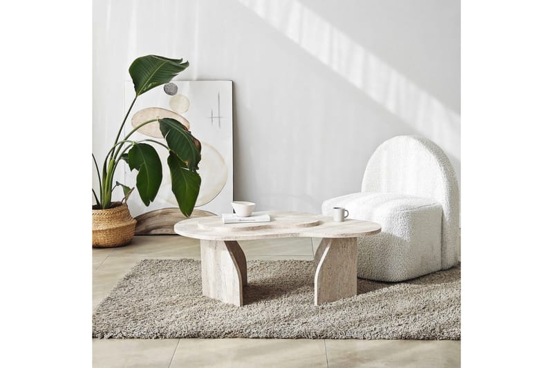 Lunor Soffbord 105 cm - Beige - Möbler - Bord & matgrupper - Soffbord