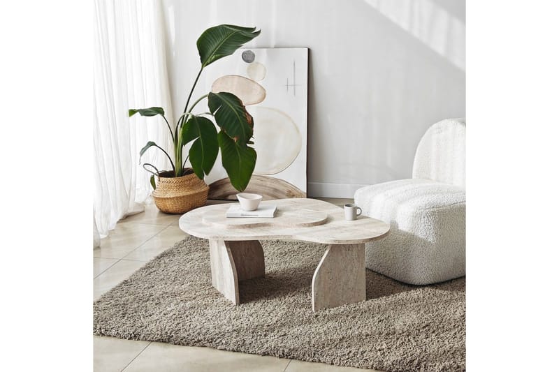 Lunor Soffbord 105 cm - Beige - Möbler - Bord & matgrupper - Soffbord