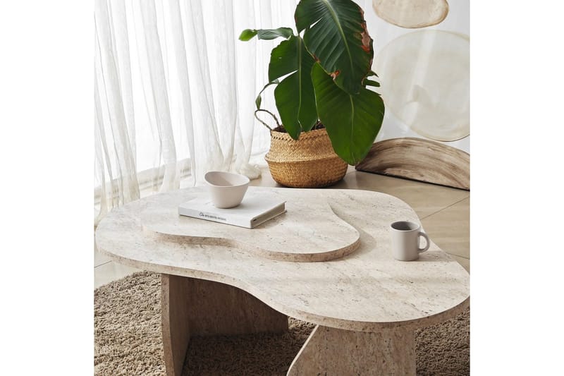 Lunor Soffbord 105 cm - Beige - Möbler - Bord & matgrupper - Soffbord