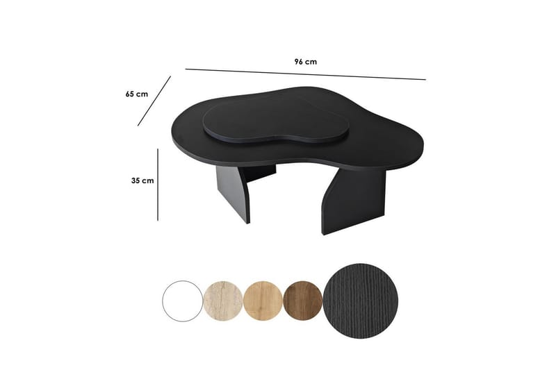 Lunor Soffbord 105 cm - Svart - Möbler - Bord & matgrupper - Soffbord