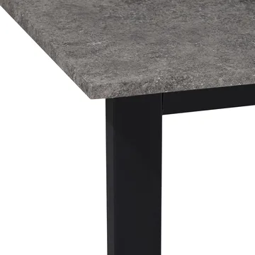 Luton Matbord 160x90 cm - Betonggrå och svart - Möbler - Bord & matgrupper - Matbord & köksbord