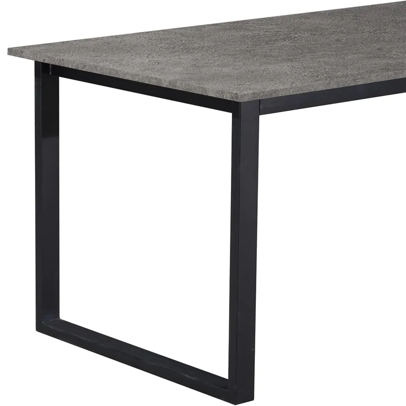 Luton Matbord 160x90 cm - Betonggrå och svart - Möbler - Bord & matgrupper - Matbord & köksbord