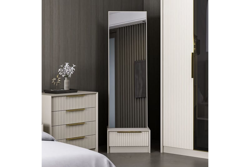 Luxe Sminkbord 54 cm Stone - Stone - Möbler - Bord & matgrupper - Sminkbord & toalettbord - Sminkbord med spegel