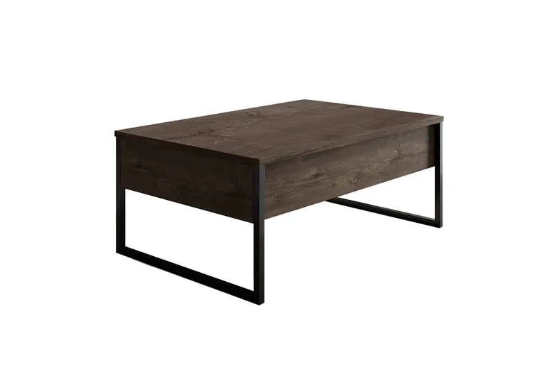 Luxe Soffbord 90x40 cm Brun/Svart, Hanah Home