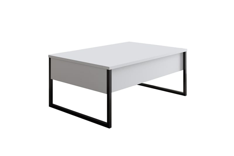 Luxe Soffbord 90x40 cm Vit/Svart - Hanah Home - Möbler - Bord & matgrupper - Soffbord