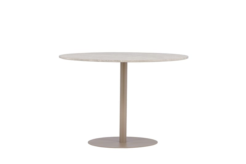Lycke Runt Matbord 110 cm med Marmorutseende - Beige - Möbler - Bord & matgrupper - Matbord & köksbord