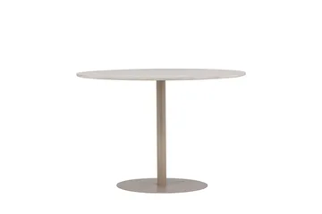 Lycke Runt Matbord 110 cm med Marmorutseende - Beige - Möbler - Bord & matgrupper - Matbord & köksbord