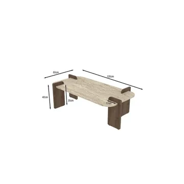 Lyren Soffbord 120 cm - Brun/Mörkbrun - Möbler - Bord & matgrupper - Soffbord