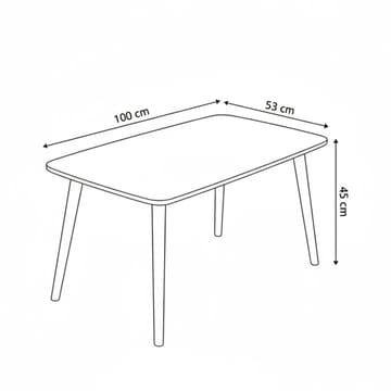 Lyvenn Soffbord 100 cm Rektangulär - Vit - Möbler - Bord & matgrupper - Soffbord