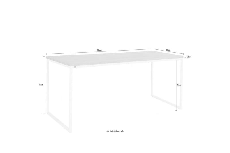 Mali Rektangulärt Matbord 180 cm i Trä med Ekutseende - Vit|Beige - Möbler - Bord & matgrupper - Matbord & köksbord