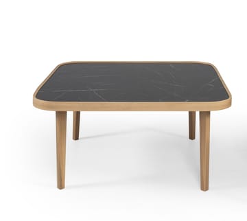 Malkiat Soffbord 90x42x90 cm - Ek och svart marmor - Möbler - Bord & matgrupper - Soffbord