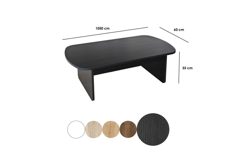 Malo Soffbord 105 cm - Svart - Möbler - Bord & matgrupper - Soffbord
