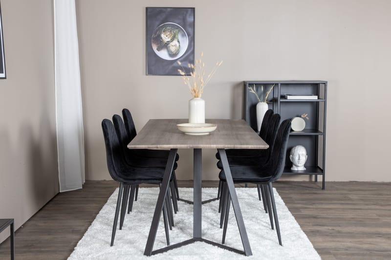 Malvina Matgrupp 180 cm + 6 st Ypas Matstolar, undefined