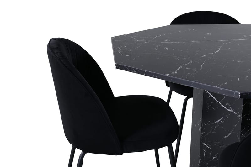 Marbs Matbord 110 cm Runt med 4 Wrinkles Matstol - Möbler - Bord & matgrupper - Matgrupper