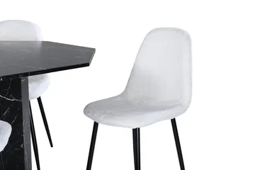 Marbs Matbord 110 cm Runt med 4 Polar Matstol - Möbler - Bord & matgrupper - Matgrupper