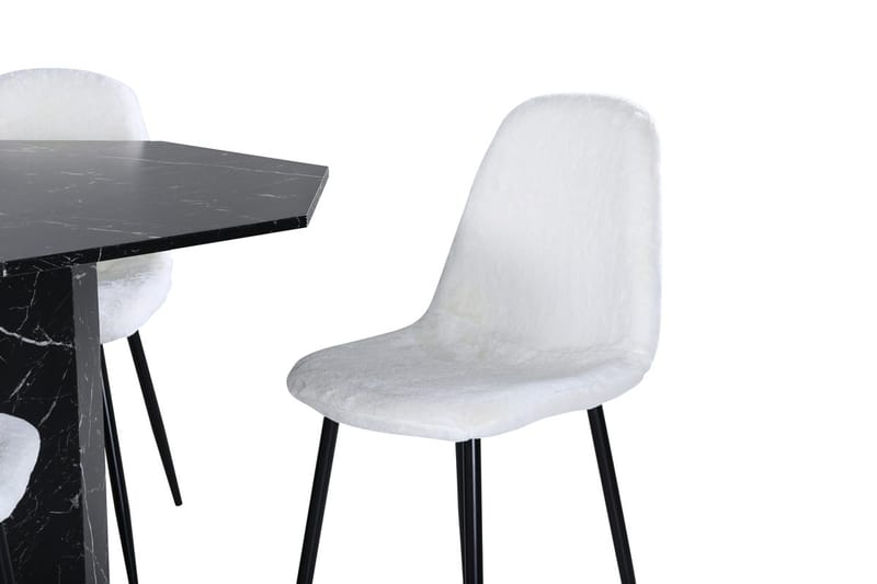 Marbs Matbord 110 cm Runt med 4 Polar Matstol - Möbler - Bord & matgrupper - Matgrupper