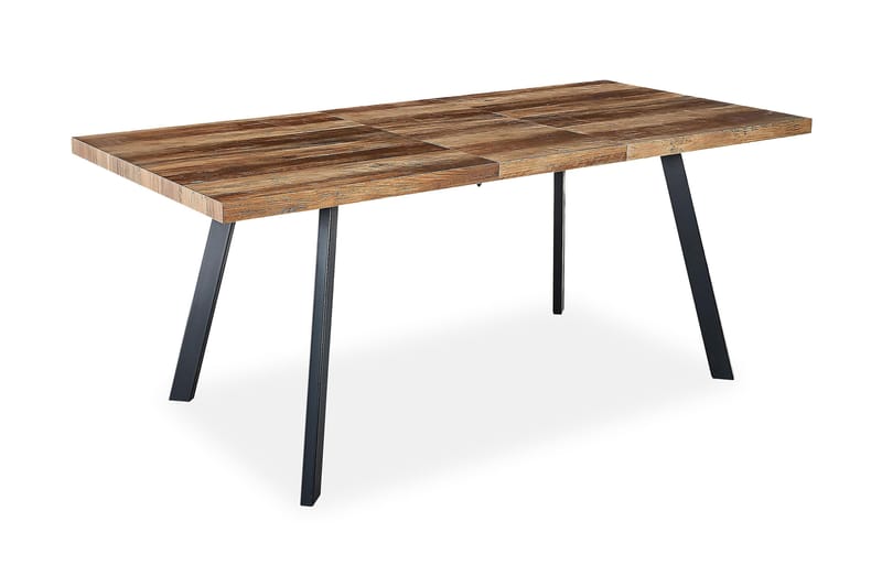 Marcelen Matbord Förlängningsbart med illäggsskiva +  6 st Nibe stol beige med valnöt ben - Brun/Beige - Möbler - Bord & matgrupper - Matgrupper