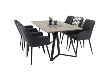 Marina Matbord 180 cm med 6 Comfort Karmstol - Möbler - Bord & matgrupper - Matgrupper