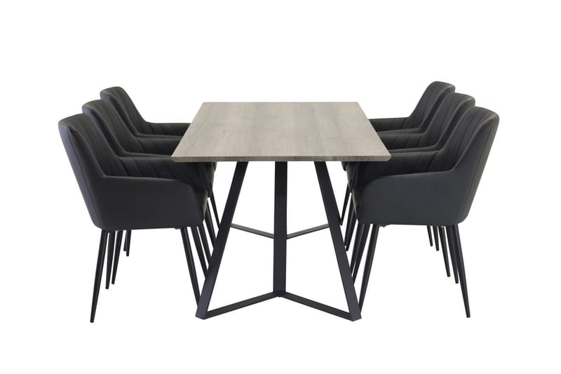 Marina Matbord 180 cm med 6 Comfort Karmstol - Möbler - Bord & matgrupper - Matgrupper