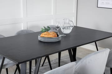 Marina Matbord 180 cm med 6 Velvet Matstol Manchester - Möbler - Bord & matgrupper - Matgrupper