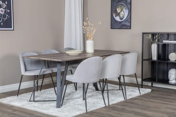 Marina Matbord 180 cm med 6 Wrinkles Matstol - Möbler - Bord & matgrupper - Matgrupper