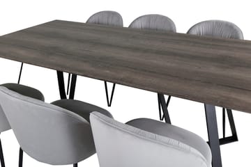 Marina Matbord 180 cm med 6 Wrinkles Matstol - Möbler - Bord & matgrupper - Matgrupper