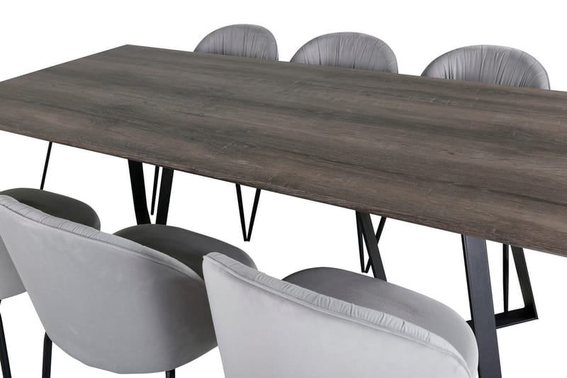 Marina Matbord 180 cm med 6 Wrinkles Matstol - Möbler - Bord & matgrupper - Matgrupper
