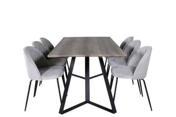 Marina Matbord 180 cm med 6 Wrinkles Matstol - Möbler - Bord & matgrupper - Matgrupper