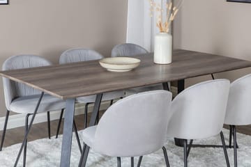 Marina Matbord 180 cm med 6 Wrinkles Matstol - Möbler - Bord & matgrupper - Matgrupper