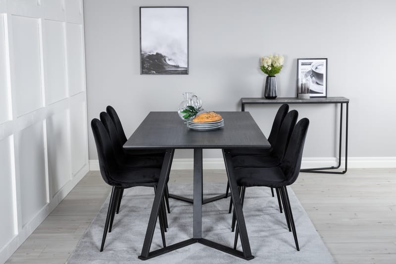 Marina Matgrupp 180 cm Rektangulär med 6 Polar stolar - Möbler - Bord & matgrupper - Matgrupper