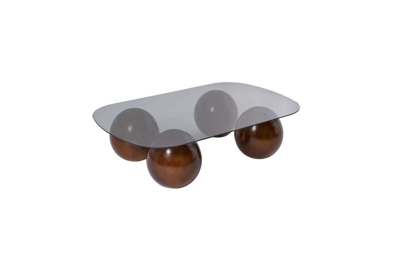 Maroulburg Soffbord 118 cm, Grå/Brun