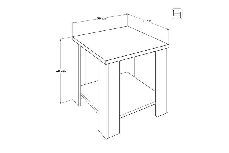 Masao Soffbord 50 cm - Mediumfärgat trä - Möbler - Bord & matgrupper - Soffbord