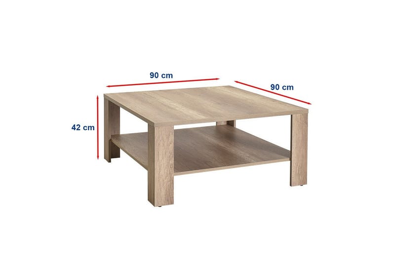 Masao Soffbord 90 cm - Ljusbrun - Möbler - Bord & matgrupper - Soffbord