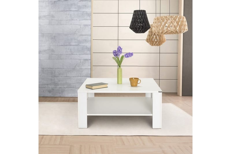 Masao Soffbord 90 cm - Vit - Möbler - Bord & matgrupper - Soffbord