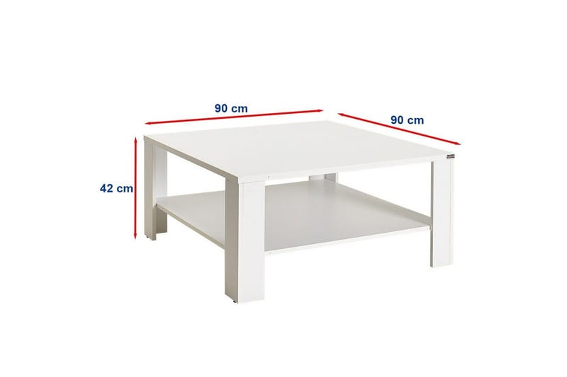 Masao Soffbord 90 cm - Vit - Möbler - Bord & matgrupper - Soffbord
