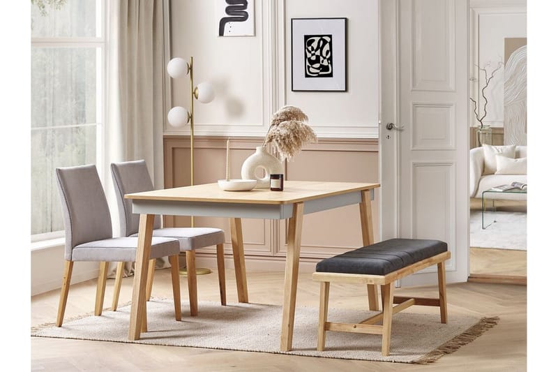 Matagami Matbord 90x150 cm - Ljusbrun/Grå - Möbler - Bord & matgrupper - Matbord & köksbord