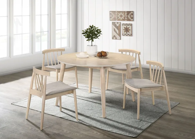 Matbord Ø120 cm whitewash  - Florence - Whitewash - Möbler - Bord & matgrupper - Matbord & köksbord