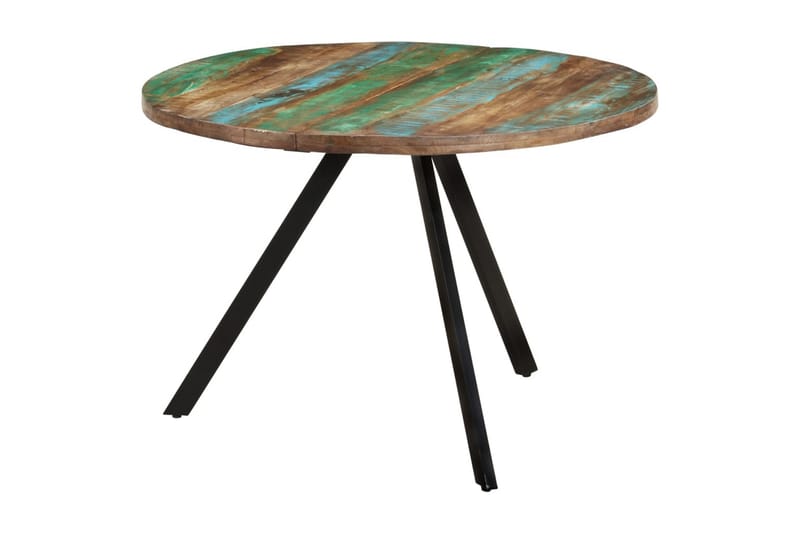 Matbord 110x75 cm massivt återvunnet trä - Flerfärgsdesign - Matbord & köksbord