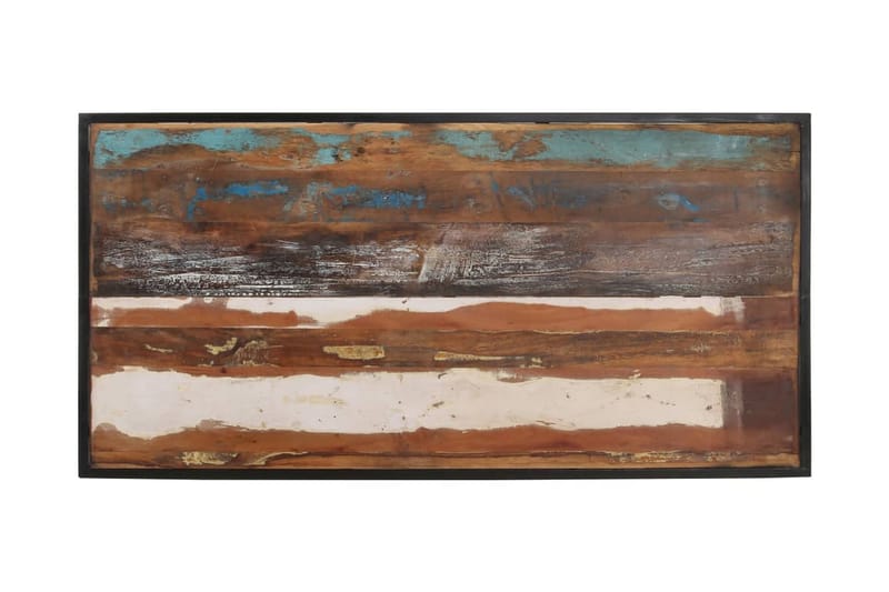 Matbord 140 cm massivt återvunnet trä - Flerfärgad - Matbord & köksbord