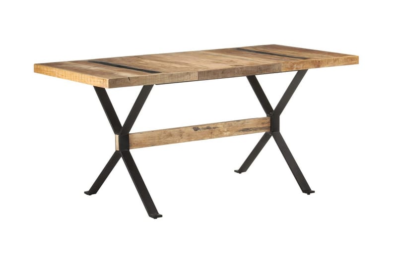 Matbord 160x80x76 cm grovt mangoträ - Brun - Möbler - Bord & matgrupper - Matbord & köksbord