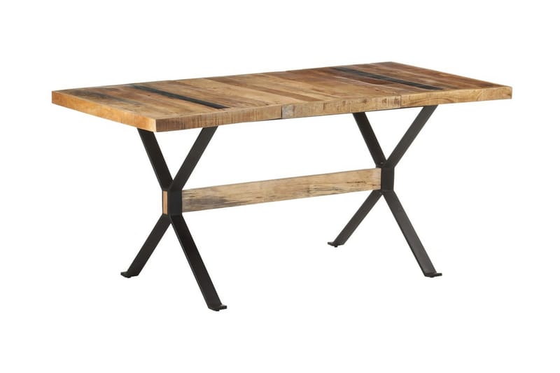 Matbord 160x80x76 cm grovt mangoträ - Brun - Möbler - Bord & matgrupper - Matbord & köksbord