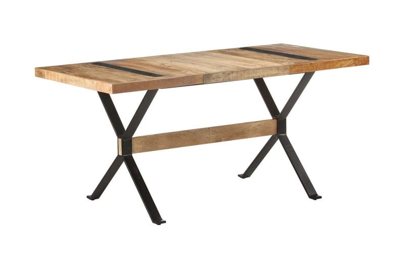 Matbord 160x80x76 cm grovt mangoträ - Brun - Möbler - Bord & matgrupper - Matbord & köksbord