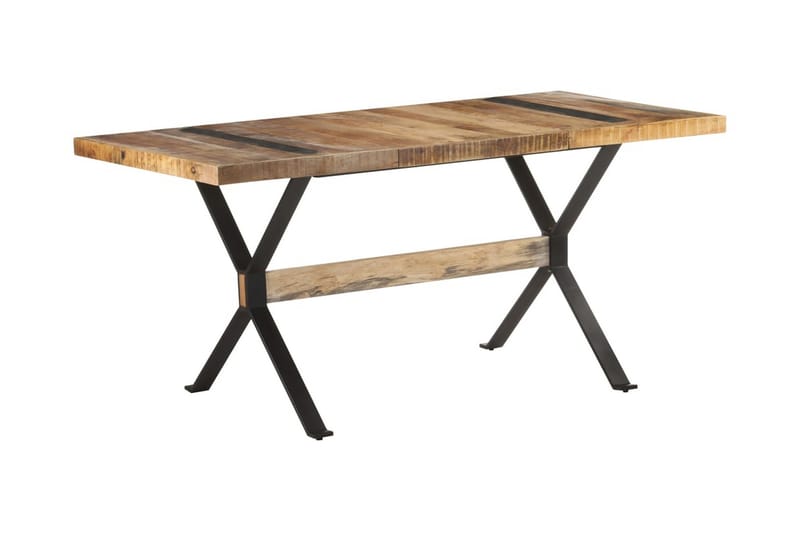 Matbord 160x80x76 cm grovt mangoträ - Brun - Möbler - Bord & matgrupper - Matbord & köksbord