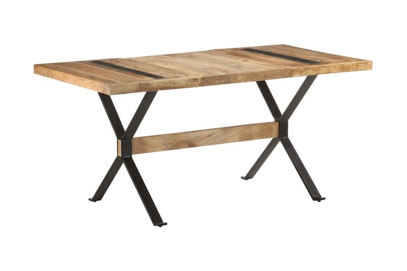 Matbord 160x80x76 cm grovt mangoträ - Brun - Möbler - Bord & matgrupper - Matbord & köksbord