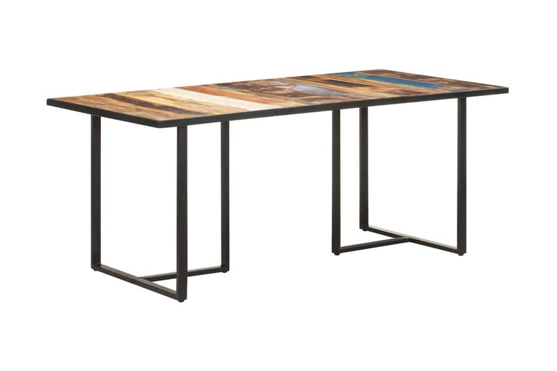 Matbord 180 cm massivt återvunnet trä - Brun - Möbler - Bord & matgrupper - Matbord & köksbord