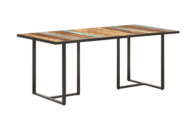 Matbord 180 cm massivt återvunnet trä - Brun - Möbler - Bord & matgrupper - Matbord & köksbord